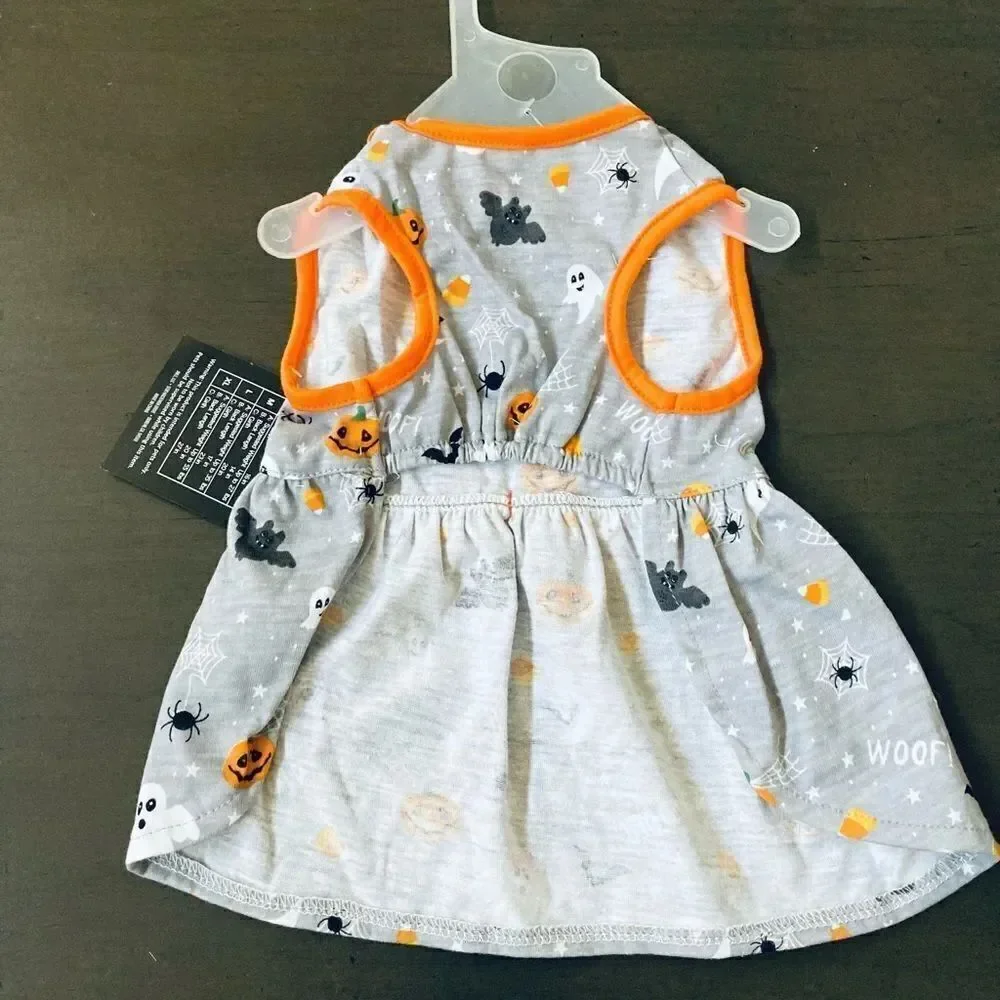 NWT Halloween Dog Jeweled Bow Pet Costume Dress S